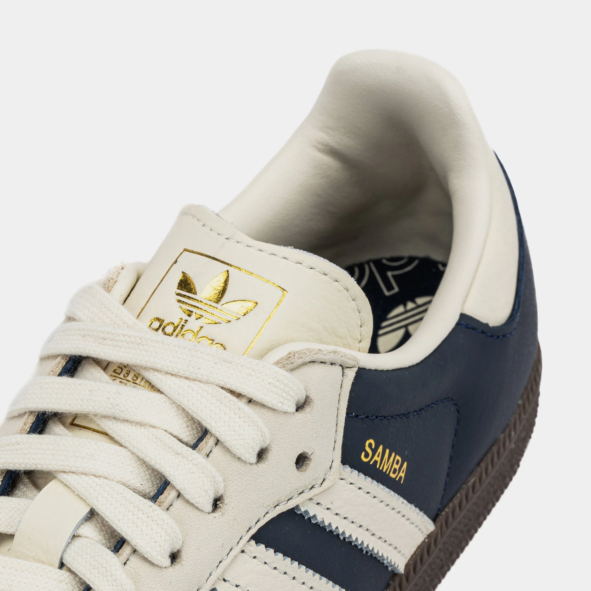 Samba OG Night Indigo Crew Womens Lifestyle Shoes (Night Indigo/Cream White/Gold Metallic)