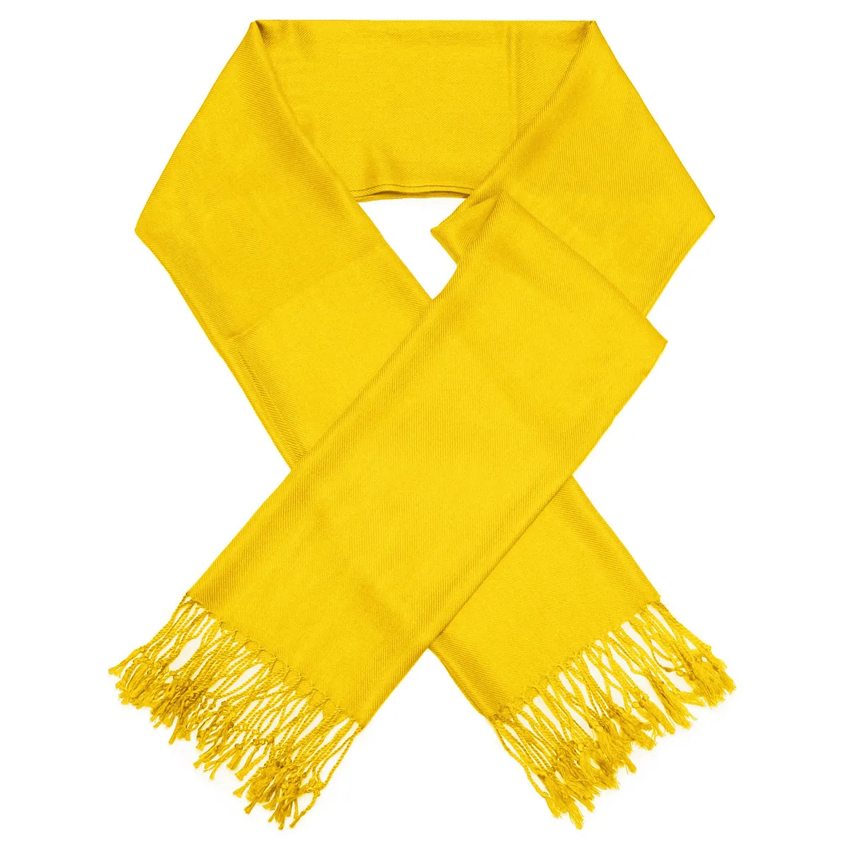 Solid Golden Yellow Pashmina Scarves