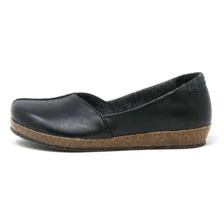 STEGMANN LIESEL SKIMMER - BLACK LEATHER - WOMEN'S