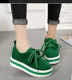 women flats sneakers shoes spring moccasin Fashion creepers shoes lady loafers Ladies Slip On 5CM platform Shoes 2019