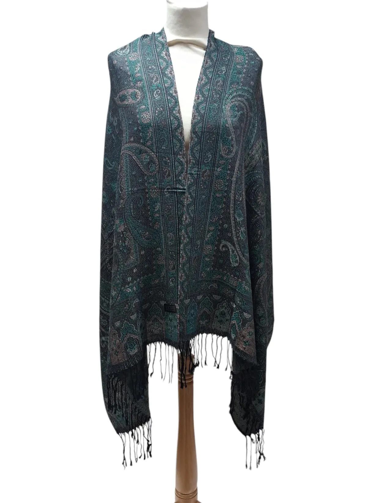 Women Paisley Print Long 100% Viscose Winter Scarf/Shawl Multicolors