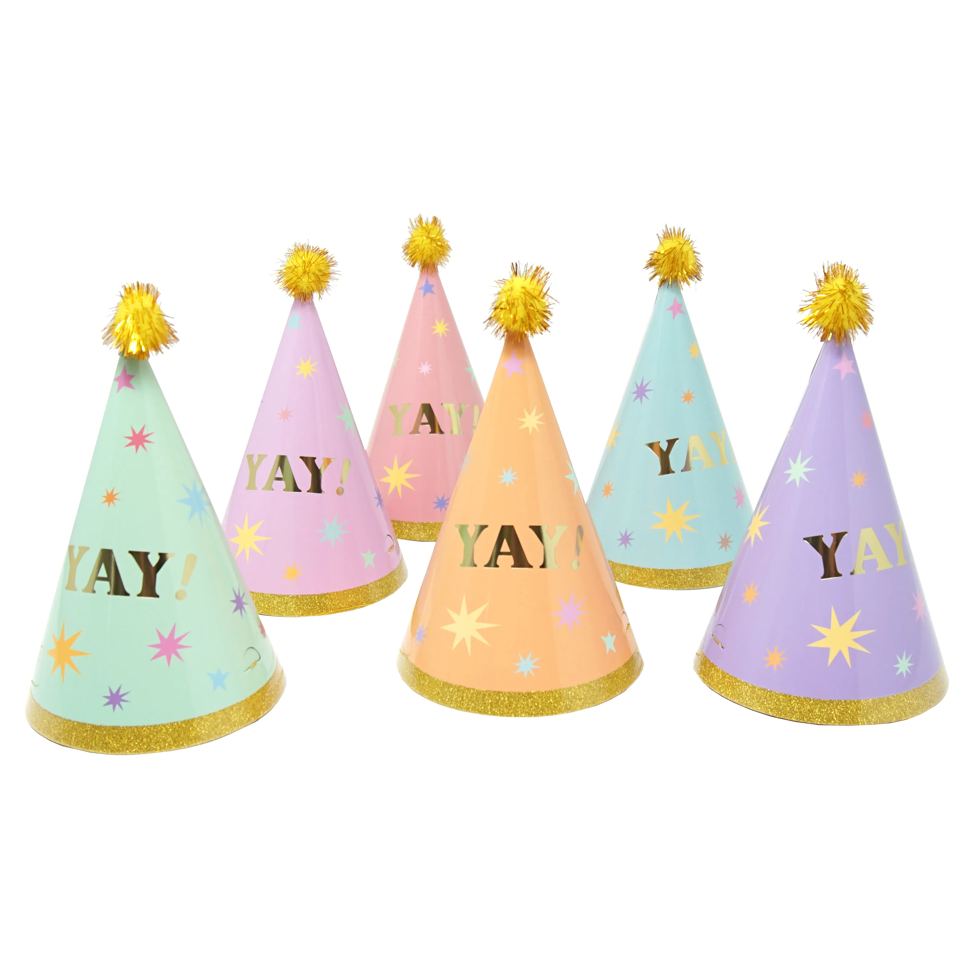 YAY! Pastel Party Hats